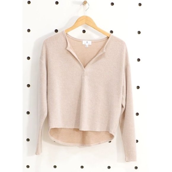 Socialite Sweaters - Brand New Tags Women's Socialite V-Neck Top Shirt Size Small  Brown $40 B71